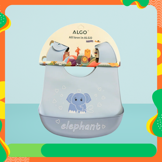 Imported Algo Baby Unisex Baby Silicone Bib