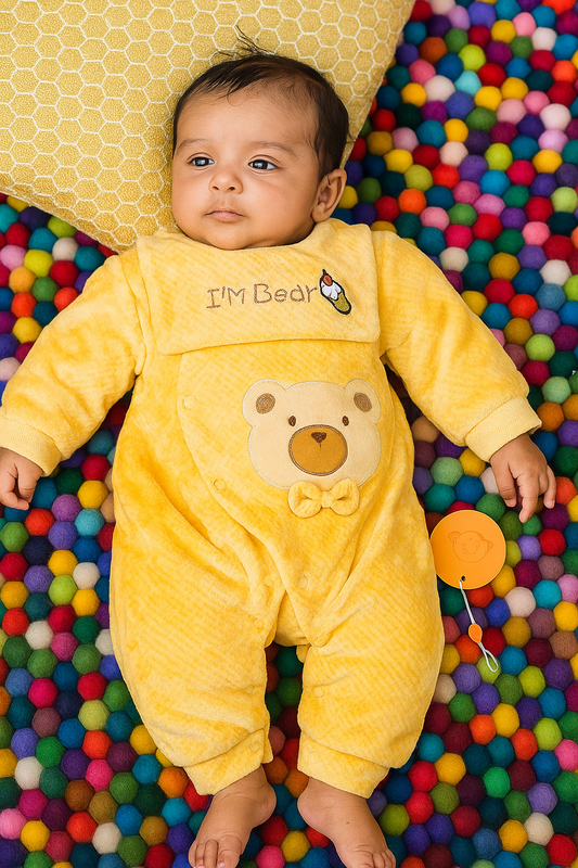 Imported Plush Velvet Baby Romper