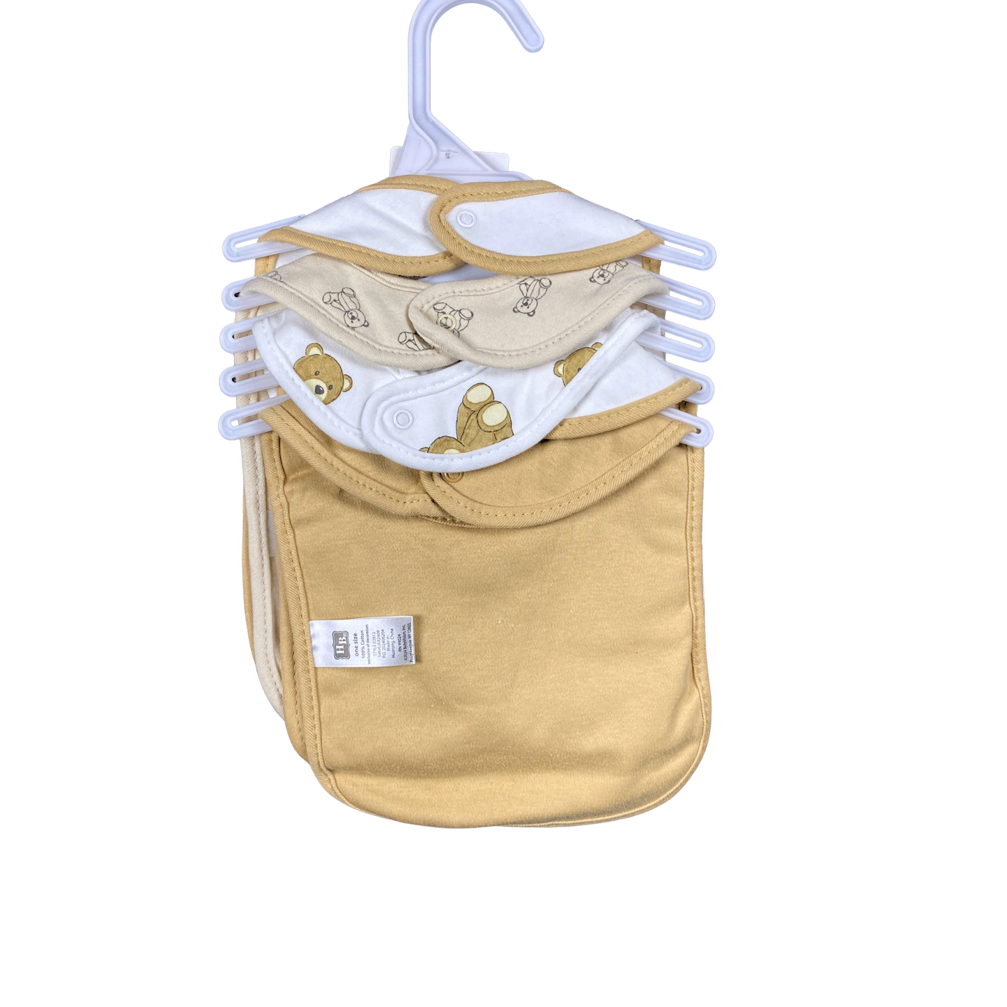 Hudson Baby Bear 5 Piece Bib Set