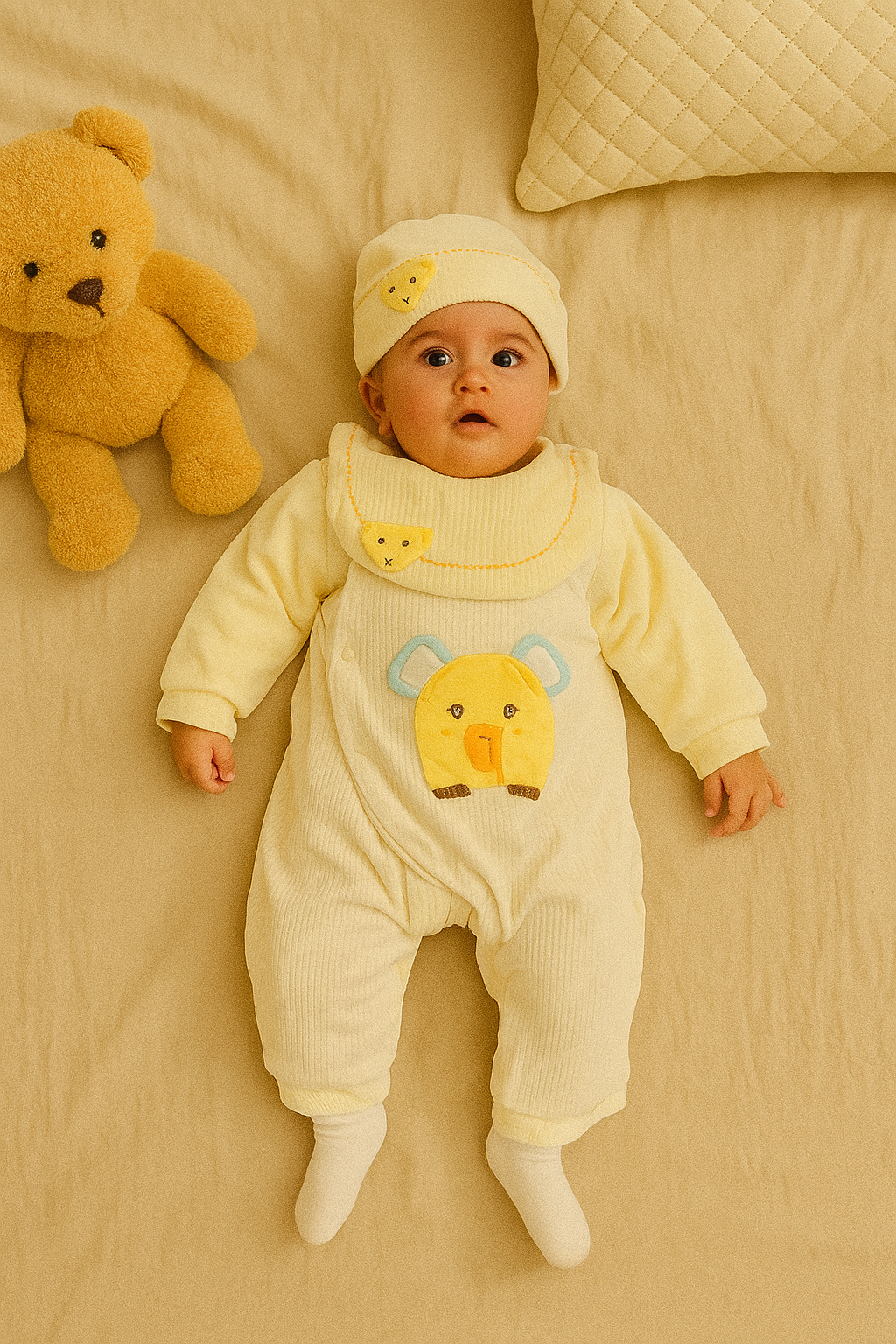 Imported Quilted Winter Rompers