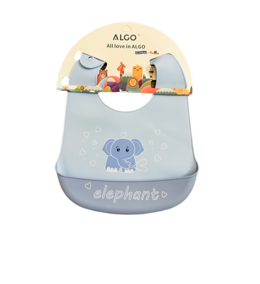 Imported Algo Baby Unisex Baby Silicone Bib