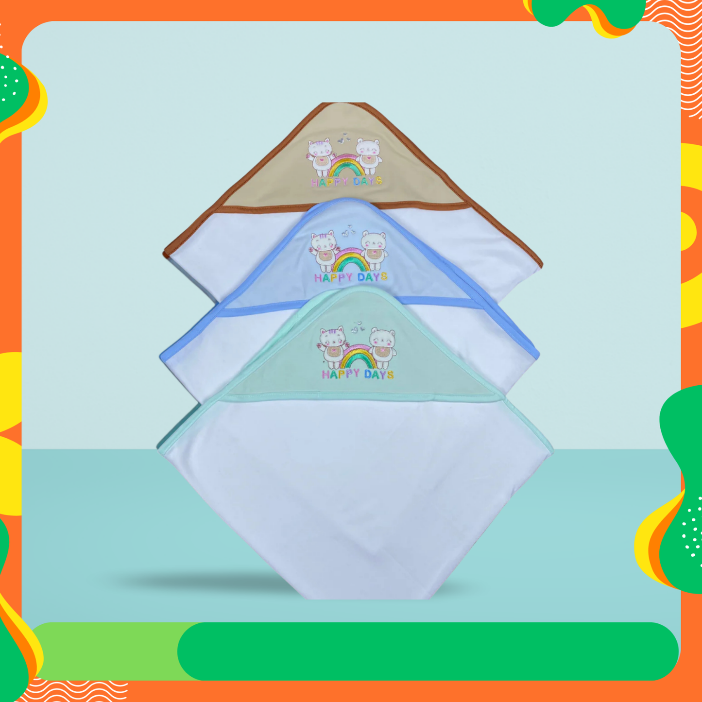 Imported Thai Cotton Terry Hooded Wrapping Sheets