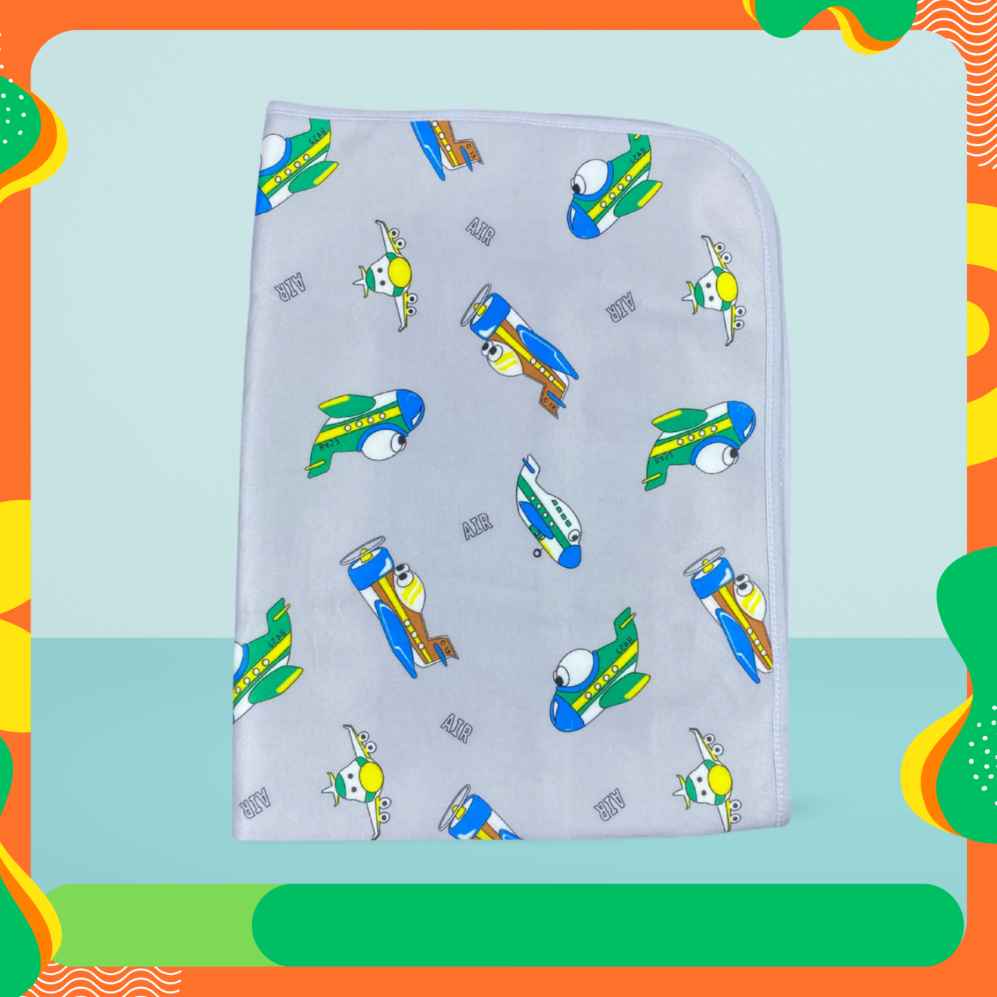 Premium Airplane Print Waterproof Changing Mat (Imported)