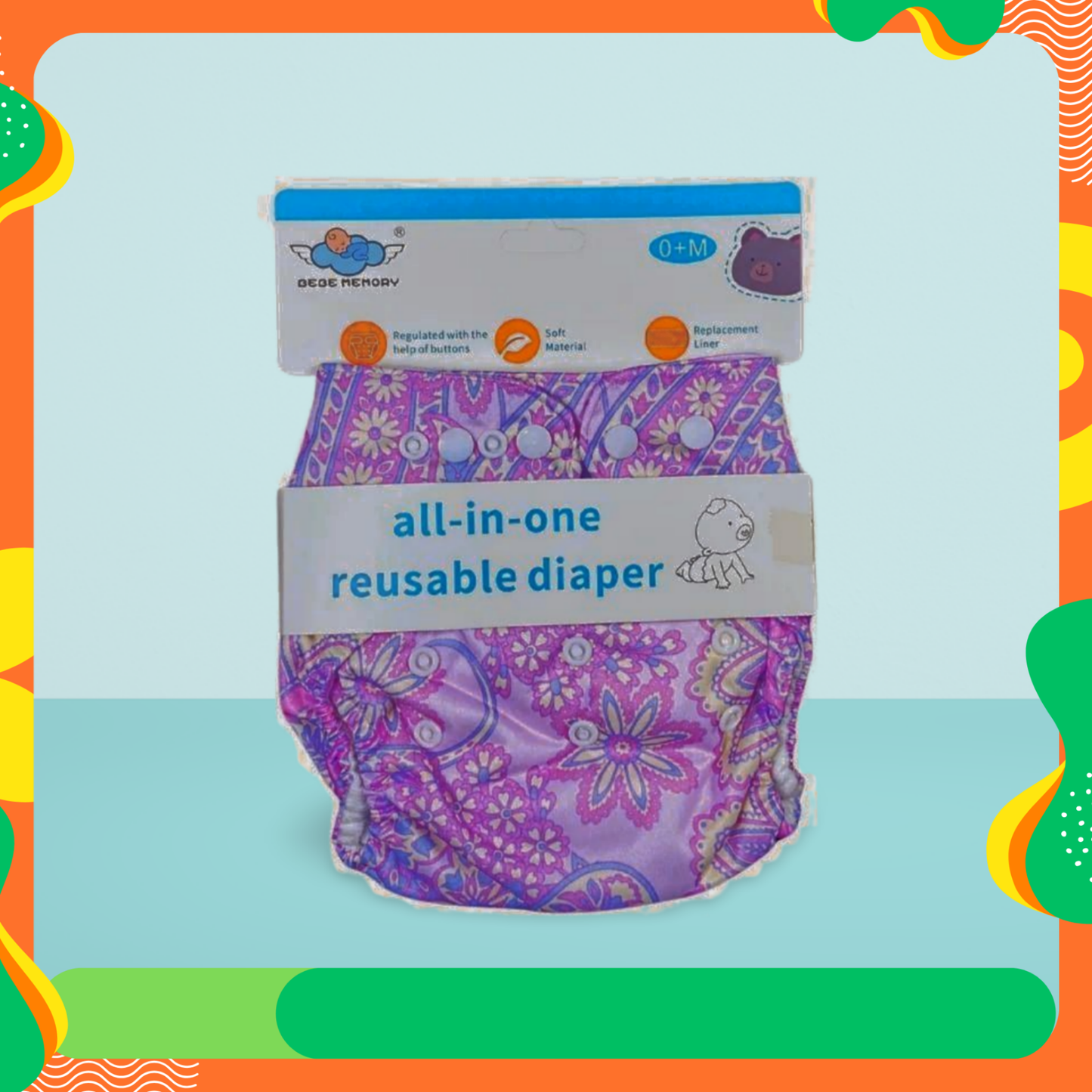 Reuseable &Adjustable High Quality Diapers (0-3 Years)