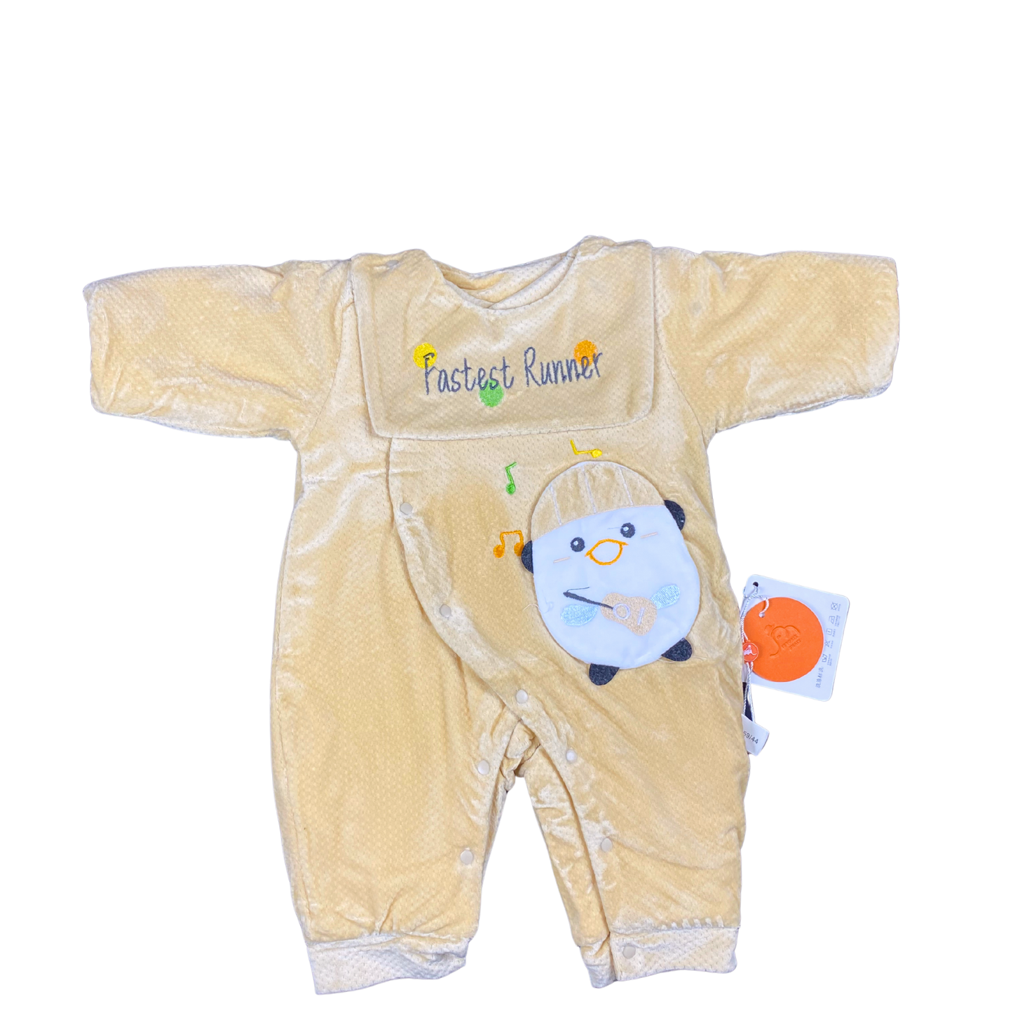 Imported Quilted Baby Romper | 'Fastest Runner' Sleepsuit