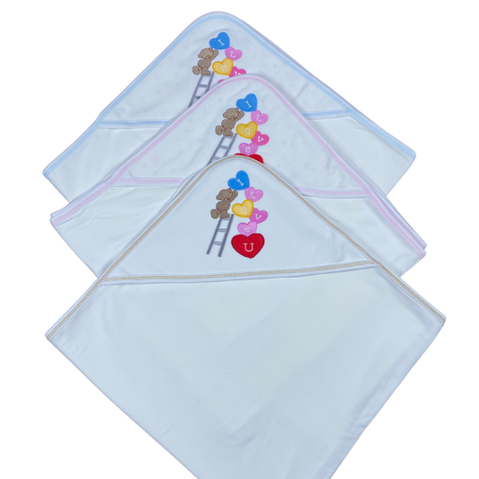 Imported Thai Cotton Terry Hooded Wrapping Sheets