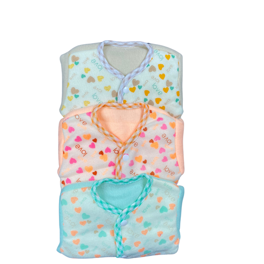 Baby Heart Print Outfit Set (3-Pack)