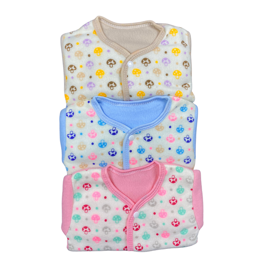 Mushroom Print Outfit Set (3-Pack)