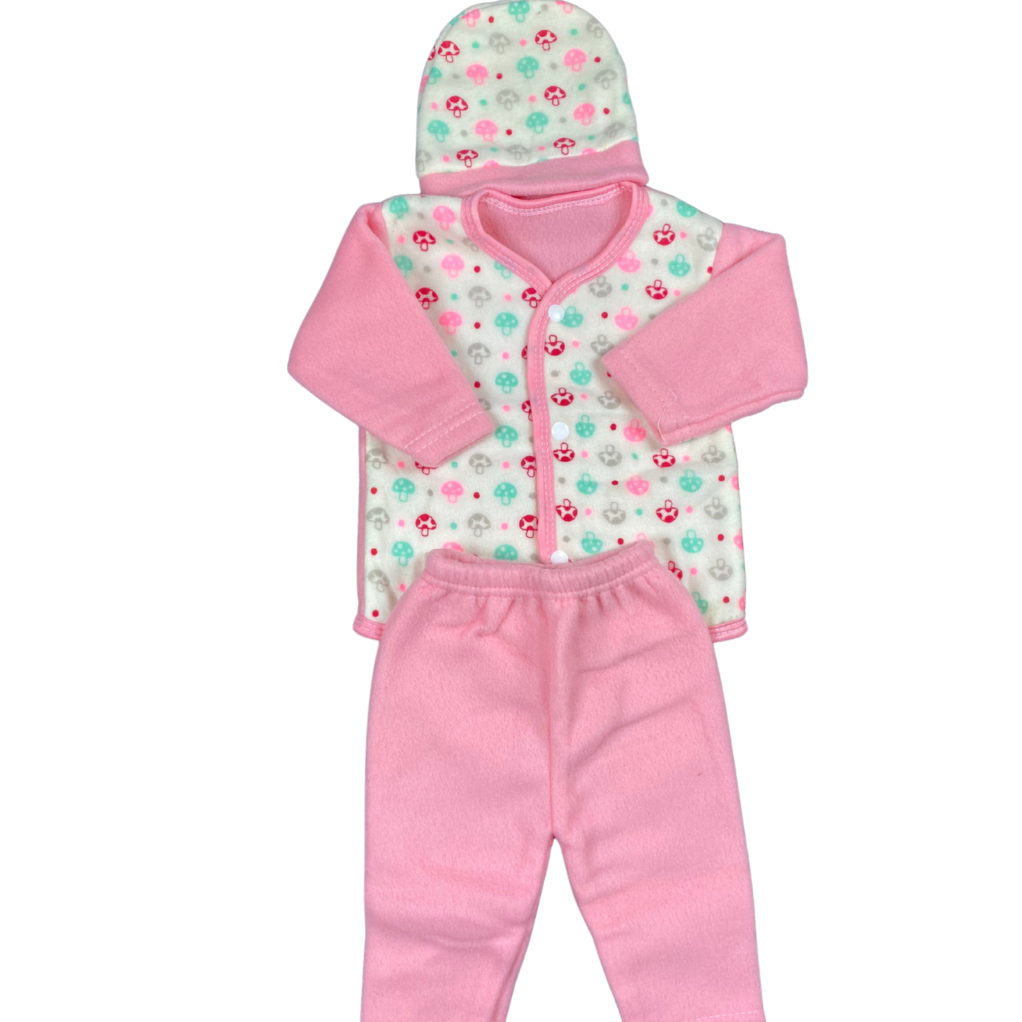 Mushroom Print Outfit Set (3-Pack)