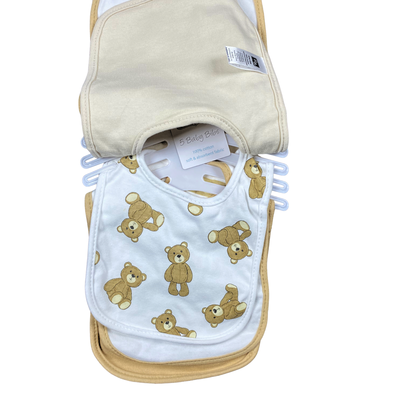 Hudson Baby Bear 5 Piece Bib Set